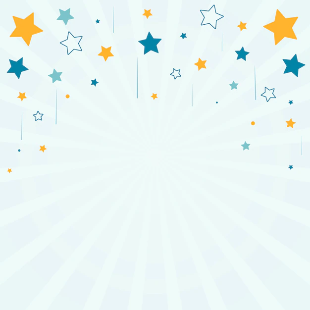 Free Vector | Stars with sunburst background