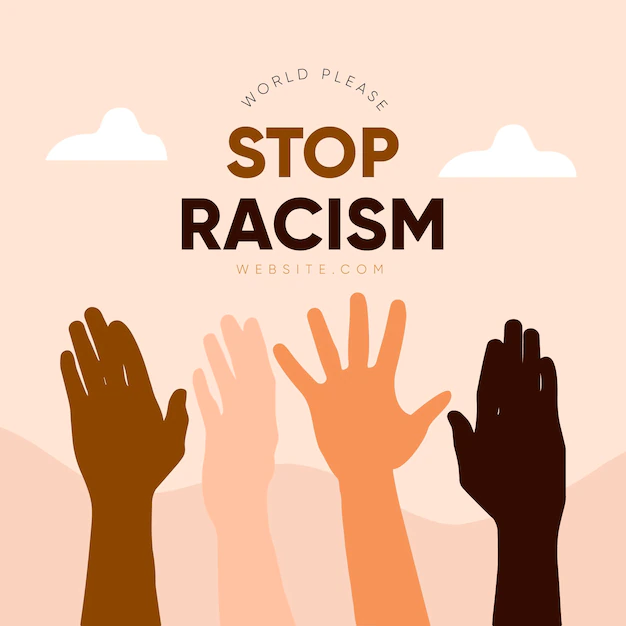 Free Vector | Stop racism illustration concept