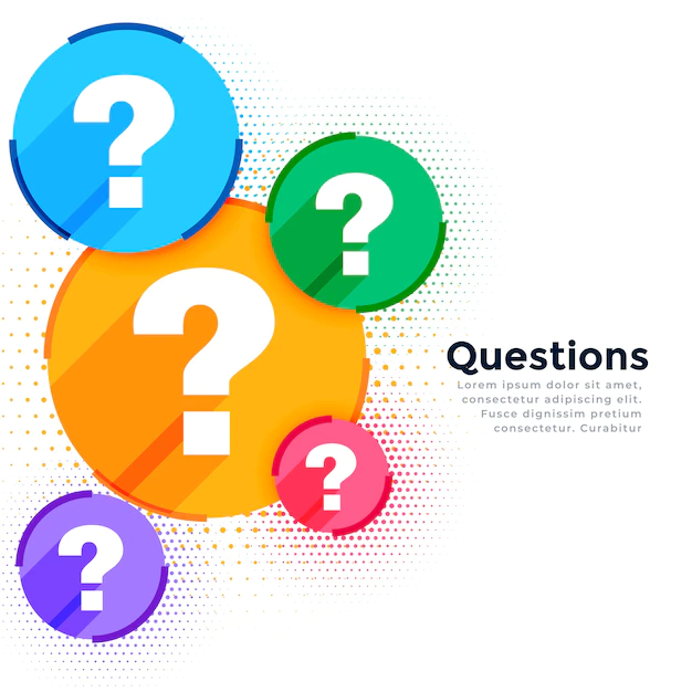 Free Vector | Stylish question mark web help and support template