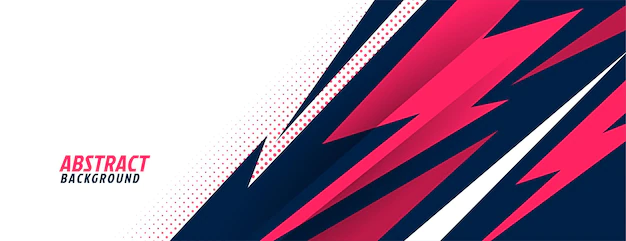 Free Vector | Stylish sports with geometric sharp shapes