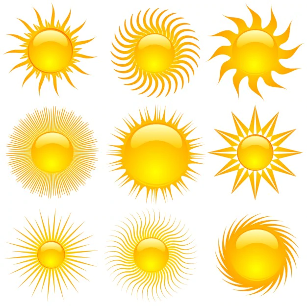 Free Vector | Summer sun collection