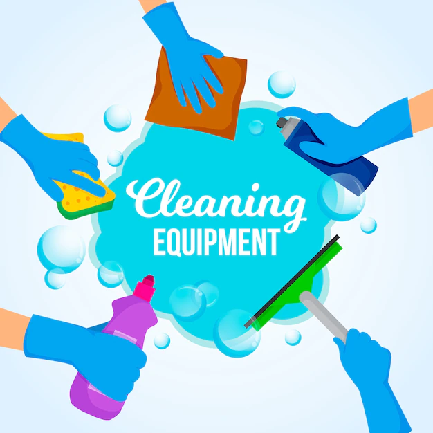 Free Vector | Surface cleaning equipment