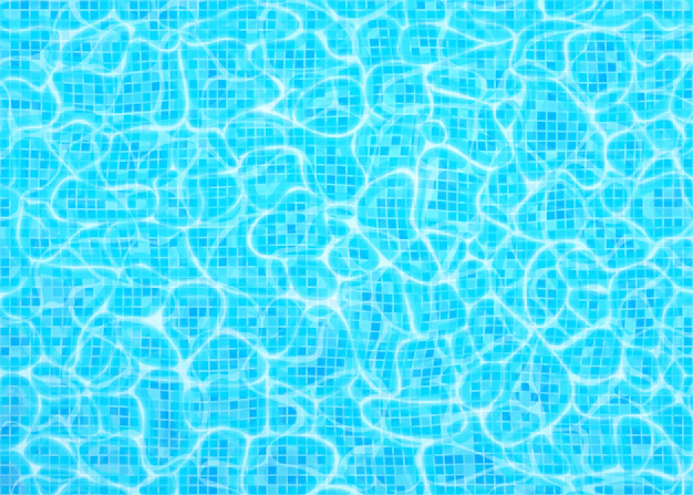 Free Vector | Swimming pool bottom texture, ripple and flow with waves.