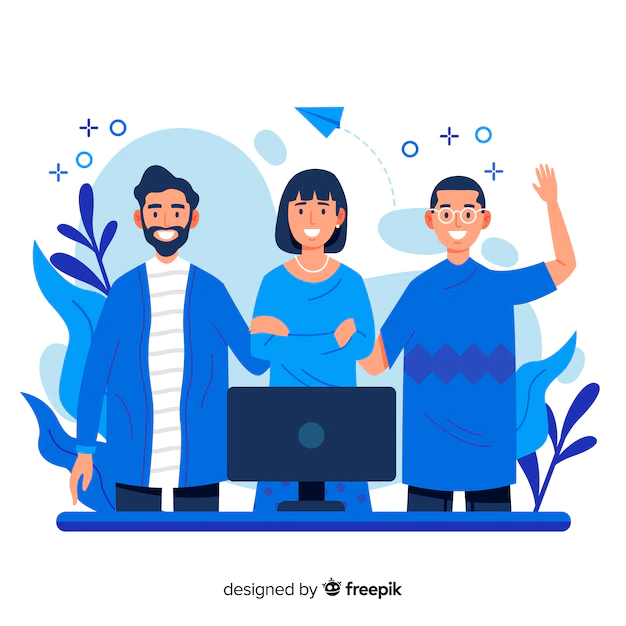 Free Vector | Teamwork concept for landing page
