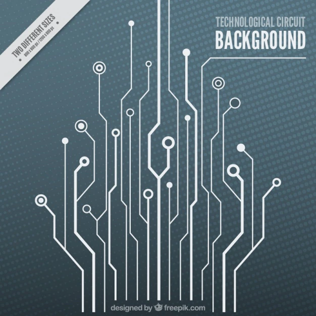 Free Vector | Technological background with a white circuit