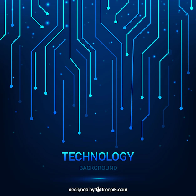 Free Vector | Technological background with lines