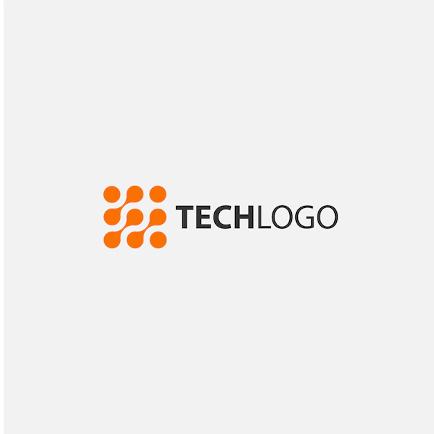 Free Vector | Technological logo design