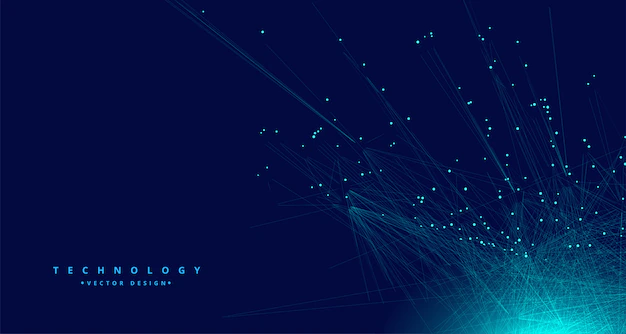 Free Vector | Technology digital data mesh network background