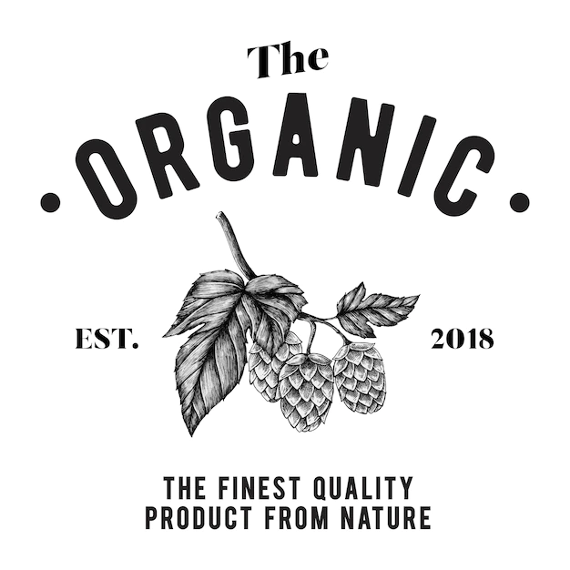 Free Vector | The organic logo design vector