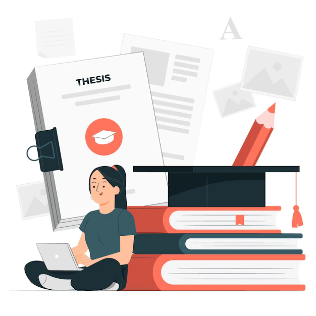 Free Vector | Thesis concept illustration