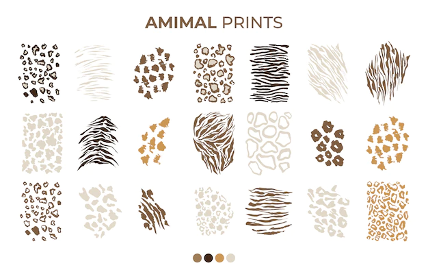Free Vector | Tiger prints patterns, safari leopard, jaguar skin