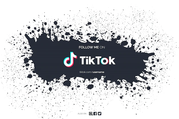 Free Vector | Tiktok background with paint splash