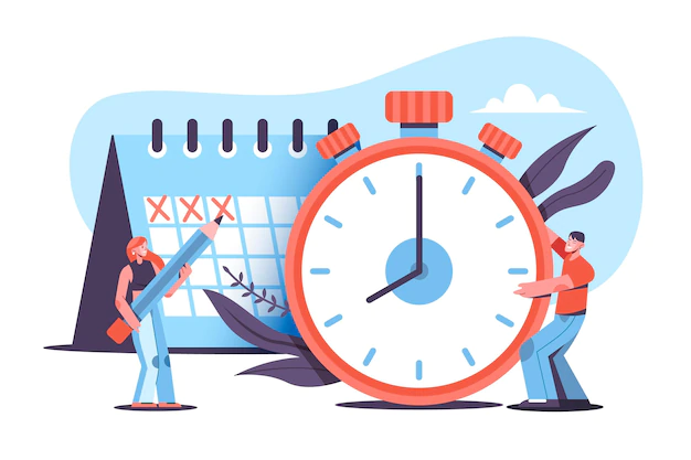 Free Vector | Time management concept