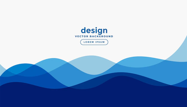 Free Vector | Transparent blue wave presentation background