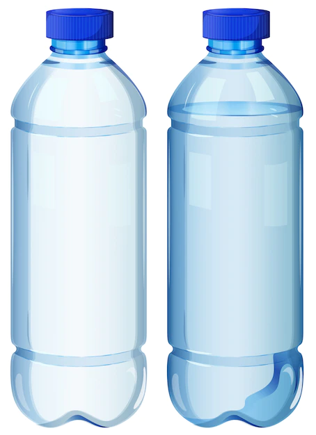 Free Vector | Transparent bottle of water