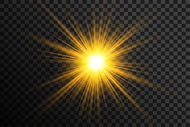 Free Vector | Transparent glowing lens flare background