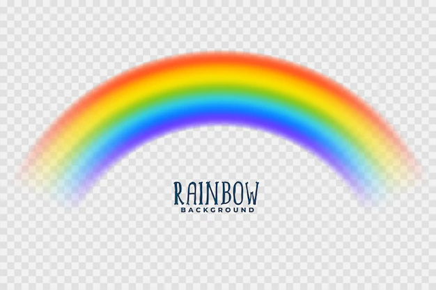 Free Vector | Transparent rainbow colorful