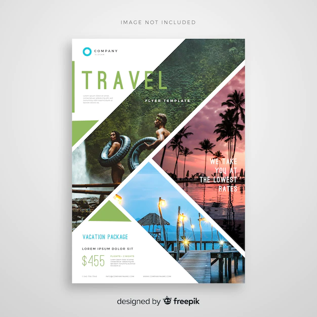 Free Vector | Travel flyer template