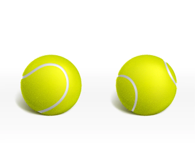 Free Vector | Two new tennis balls lying on white surface