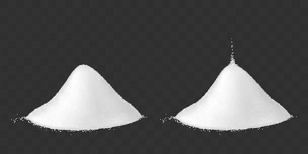 Free Vector | Two piles of salt and sugar set