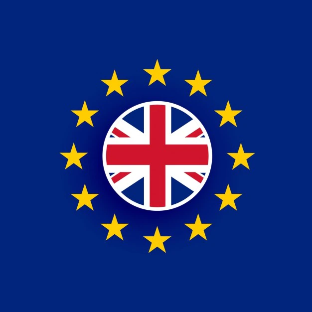 Free Vector | Uk flag inside european union flag