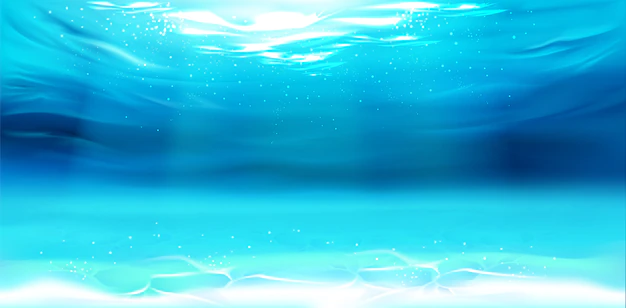 Free Vector | Underwater background, water surface, ocean, sea