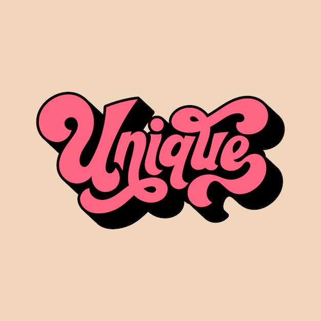 Free Vector | Unique word typography style illustration