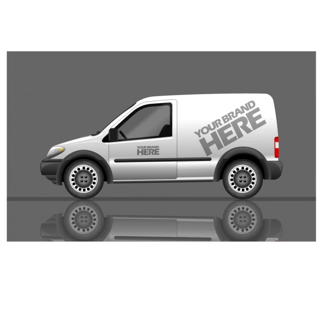 Free Vector | Van for brand
