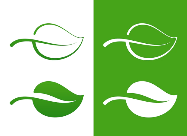 Free Vector | Vector green leaf icons over white eco concept