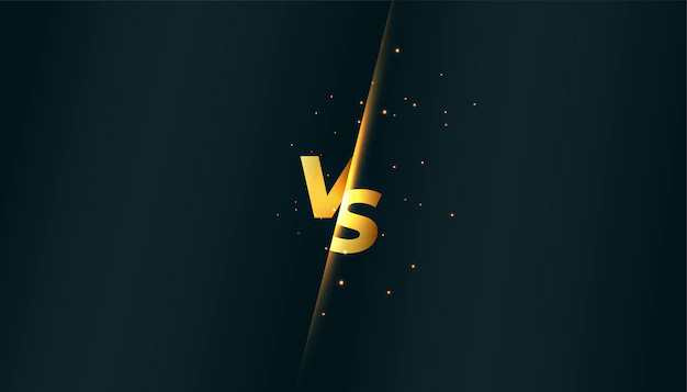 Free Vector | Verus vs banner for product comparison or sports battle