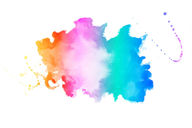 Free Vector | Vibrant colors watercolor stain texture background