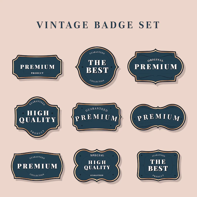 Free Vector | Vintage label collection