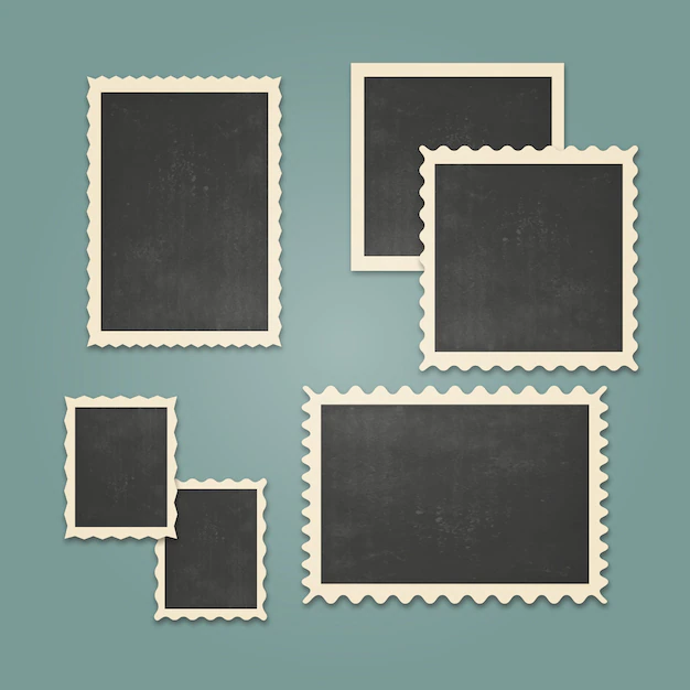 Free Vector | Vintage photo frames set