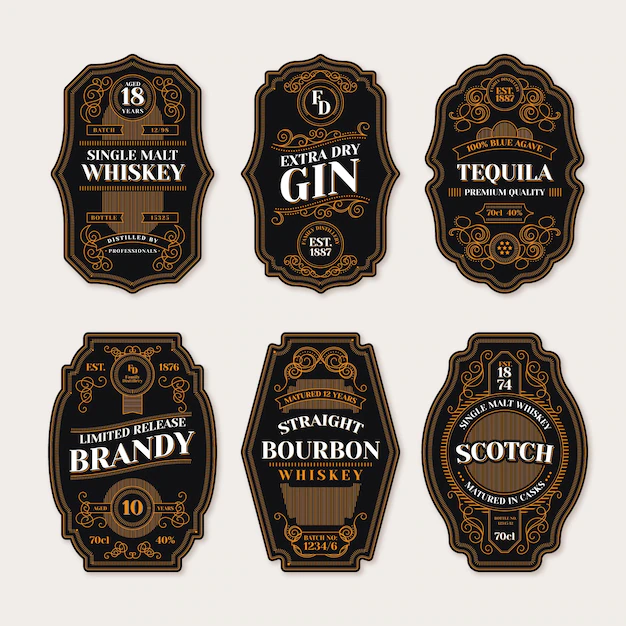 Free Vector | Vintage style label collection