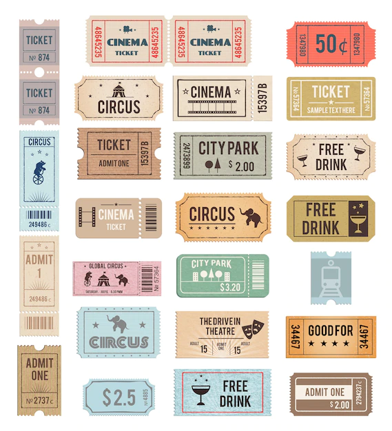 Free Vector | Vintage tickets with different grange textures