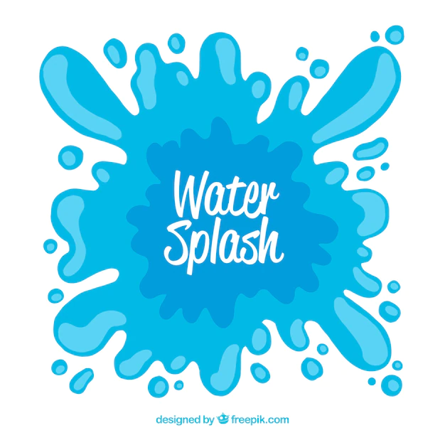 Free Vector | Water splash background in flat style