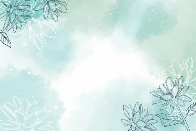 Free Vector | Watercolor background with hand drawn elements