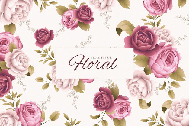 Free Vector | Watercolor floral background