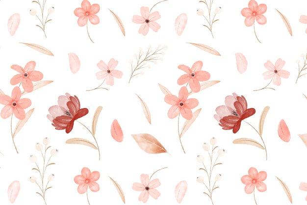 Free Vector | Watercolor floral pattern