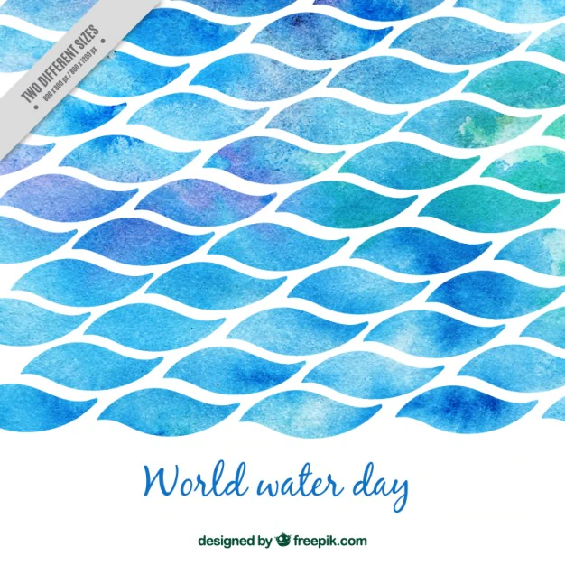 Free Vector | Watercolor world water day sea