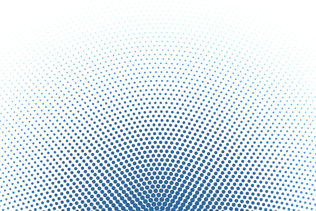 Free Vector | White background with blue round halftone background