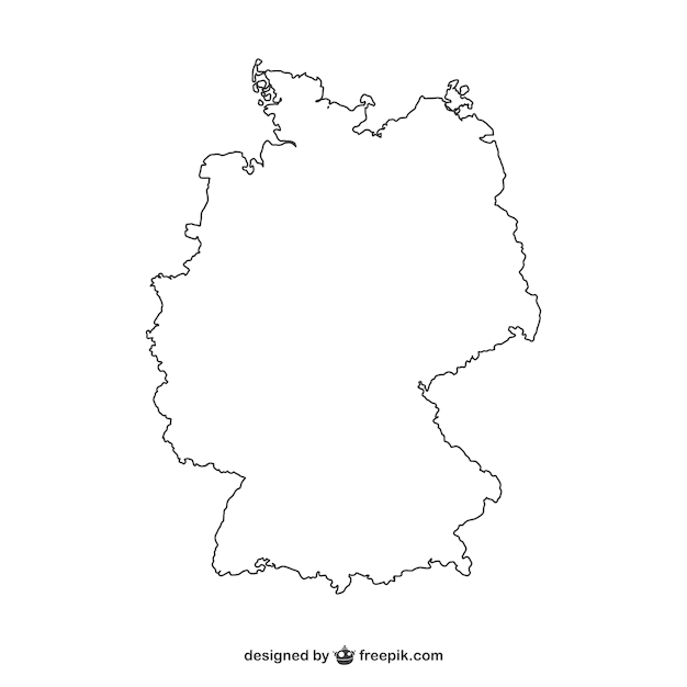 Free Vector | White germany silhouette