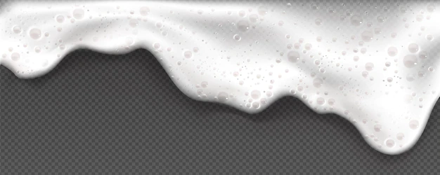 Free Vector | White soap foam suds or froth with bubbles