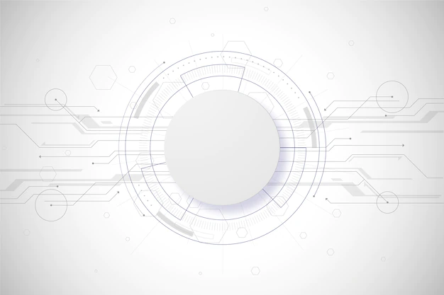 Free Vector | White technology background concept
