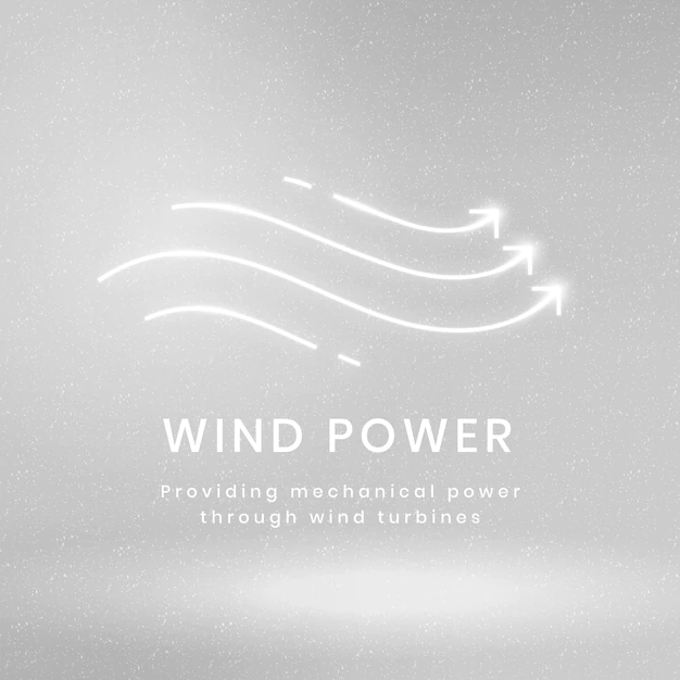 Free Vector | Wind power environmental logo vector with text