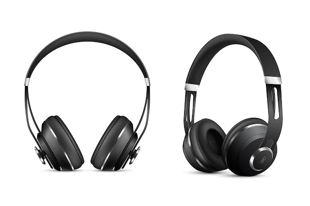 Free Vector | Wireless headphones set
