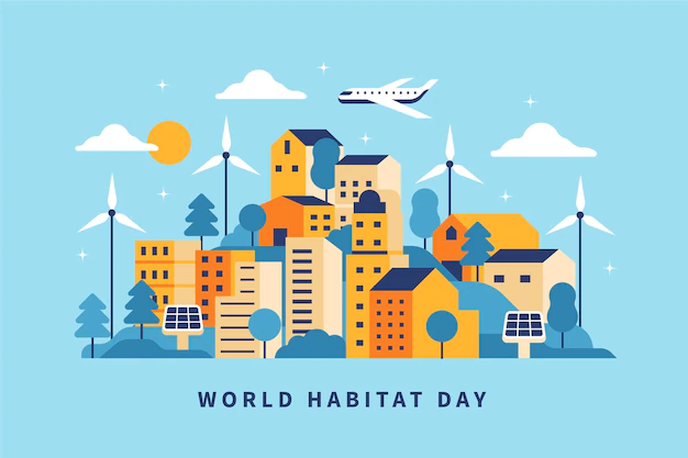 Free Vector | World habitat day