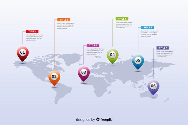 Free Vector | World map business infographic