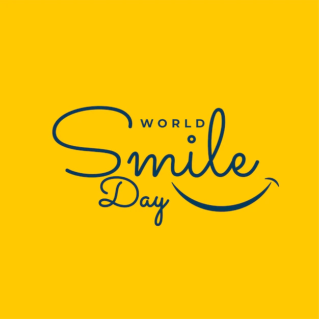 Free Vector | World smile day line style design