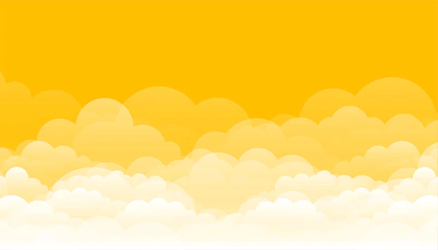 Free Vector | Yellow with clouds design